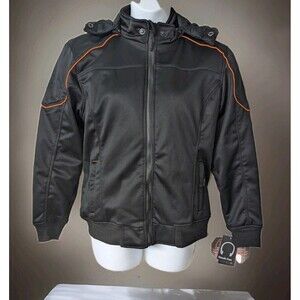 Milwaukee Leather Women's Black Soft Shell Armored Motorcycle Racing Jacket Sz L